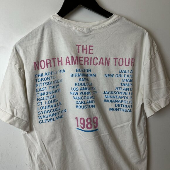 The Rolling Stone Steel Wheels Tour T Shirt Womens White Small S Single Band - Picture 10 of 16